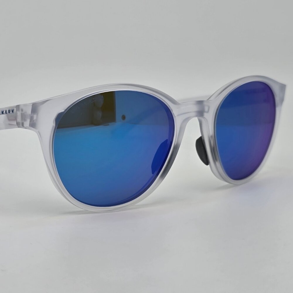 *SOLD* Oakley OO9474-0452 Spindrift Matte Clear Frame Prizm Sapphire Sunglasses - Picture 6 of 15